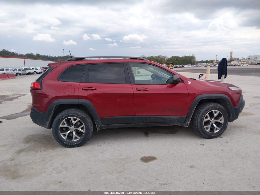 2017 Jeep Cherokee 3.2 Trailhawk 4x4 Red Lot 111044846289 Vin 1C4PJMBS3HW584937