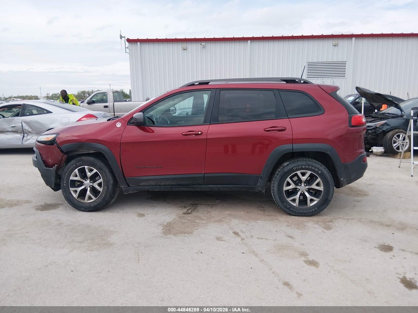 2017 Jeep Cherokee 3.2 Trailhawk 4x4 Red Lot 111044846289 Vin 1C4PJMBS3HW584937