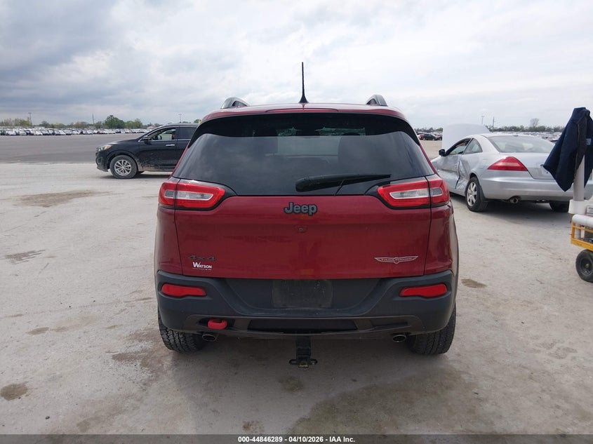 2017 Jeep Cherokee 3.2 Trailhawk 4x4 Red Lot 111044846289 Vin 1C4PJMBS3HW584937