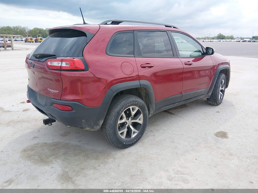 2017 Jeep Cherokee 3.2 Trailhawk 4x4 Red Lot 111044846289 Vin 1C4PJMBS3HW584937