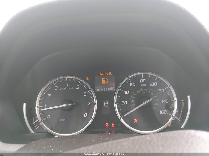 2016 Acura Tlx VIN: 19UUB1F36GA012520 Lot: 44846417