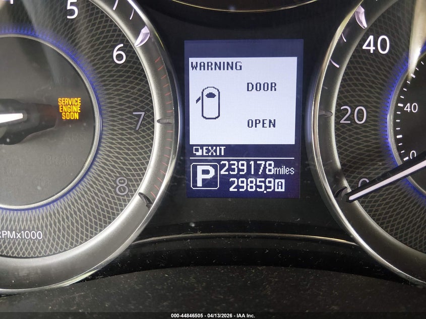 2013 Infiniti Qx56 VIN: JN8AZ2NE5D9042602 Lot: 44846505