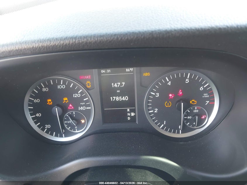 2016 Mercedes-Benz Metris VIN: WD4PG2EE4G3093548 Lot: 44846602