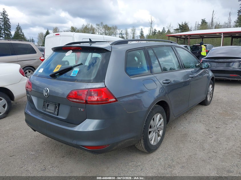 2016 Volkswagen Golf Sportwagen Tsi S 4-Door
