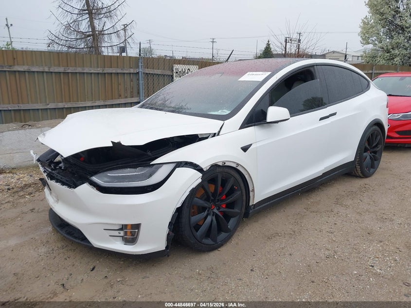 Vin: 5yjxcbe40jf093005, lot: 45344005, tesla model x 20182