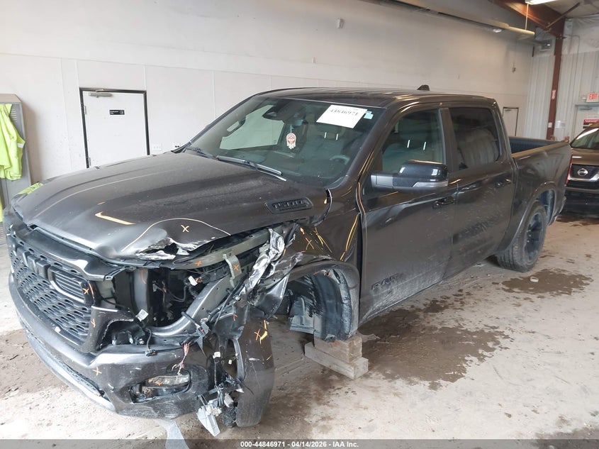 2026 Ram 1500 3.0 Ram Big Horn 4X4 5'7 Box grey Lot 111044846971 Vin 1C6SRFFP4TN157972