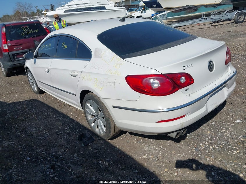 2012 Volkswagen Cc Sport VIN: WVWMN7AN3CE506029 Lot: 44846987