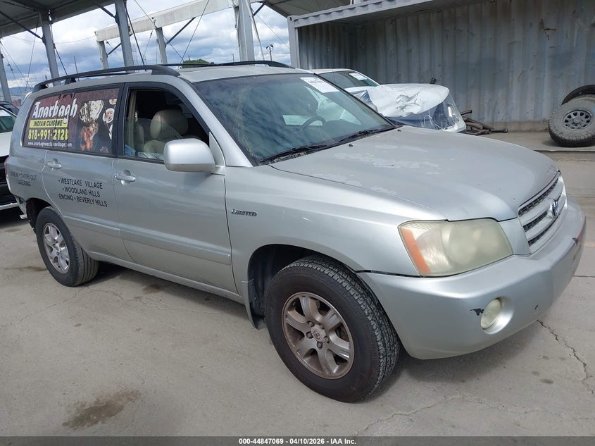 2002 TOYOTA HIGHLANDER LIMITED V6