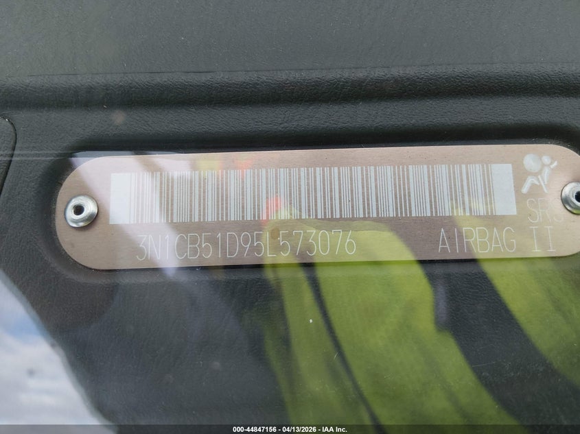 2005 Nissan Sentra 1.8S VIN: 3N1CB51D95L573076 Lot: 44847156