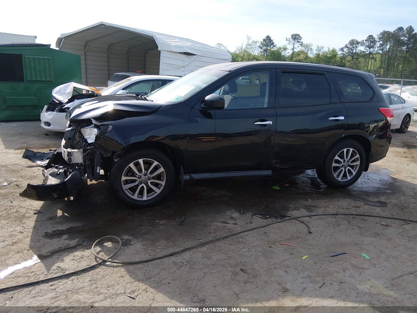 2014 Nissan Pathfinder 3.5 S black Lot 111044847265 Vin 5N1AR2MN8EC719039