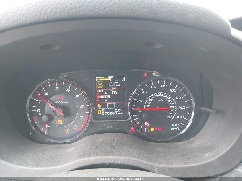 2020 Subaru Wrx Sti VIN: JF1VA2E6XL9809104 Lot: 44847363