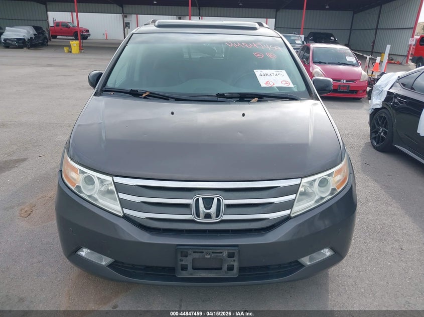 2012 Honda Odyssey 3.5 Touring/Touring Elite grey Lot 111044847459 Vin 5FNRL5H96CB001593