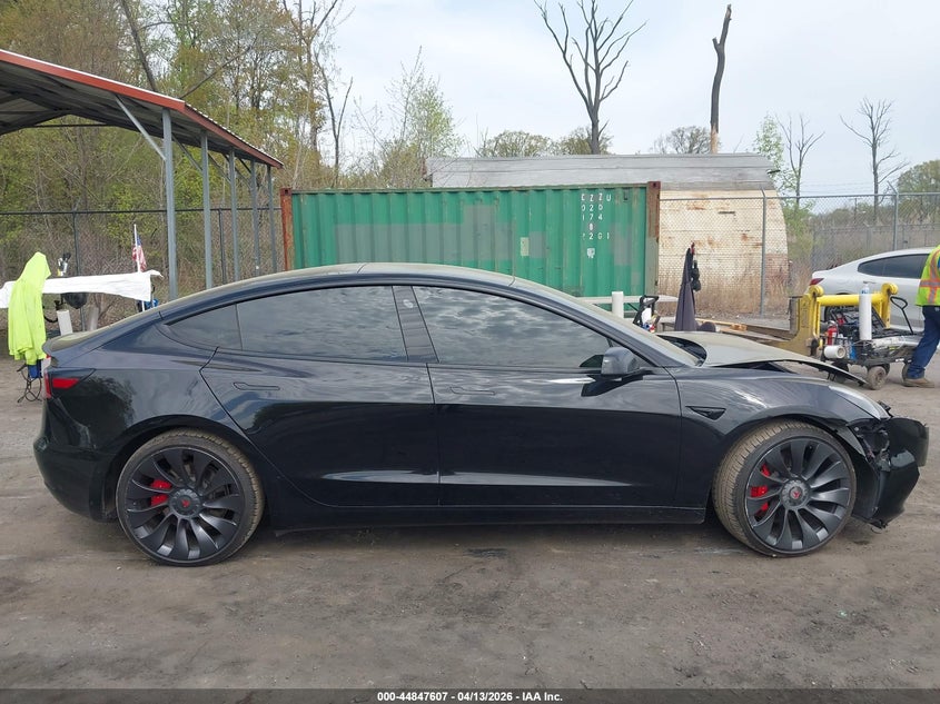 2021 Tesla Model 3 Black Lot 111044847607 Vin 5YJ3E1ECXMF061905