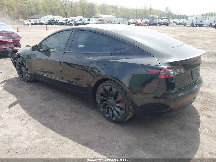 2021 Tesla Model 3 Black Lot 111044847607 Vin 5YJ3E1ECXMF061905