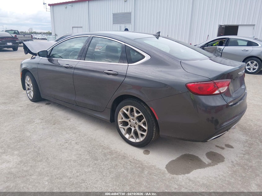 2015 Chrysler 200 3.6 grey Lot 111044847738 Vin 1C3CCCEG0FN512725