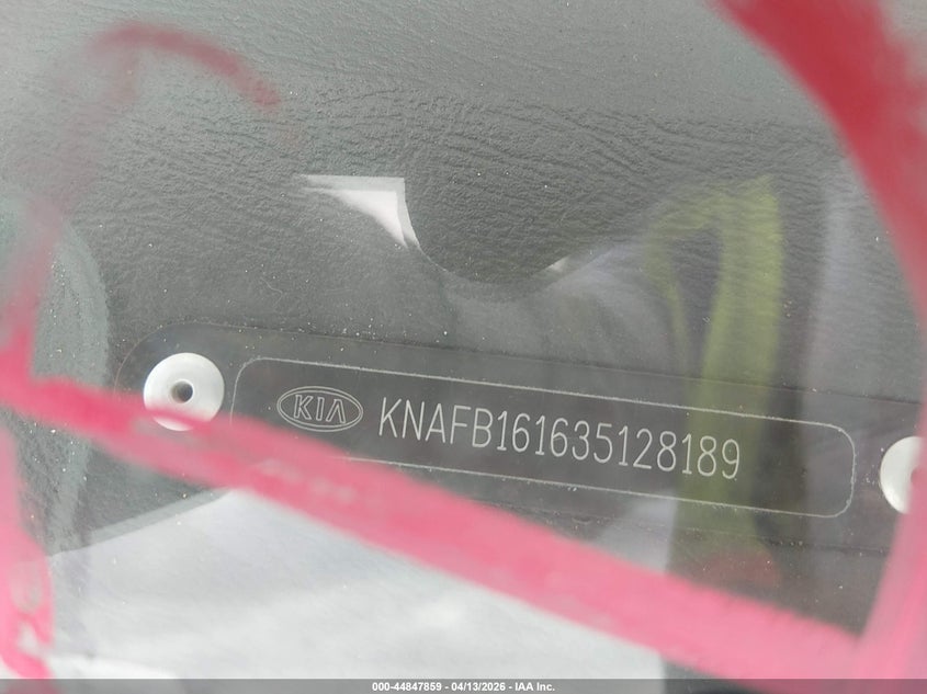 2003 Kia Spectra Gs/Gsx VIN: KNAFB161635128189 Lot: 44847859