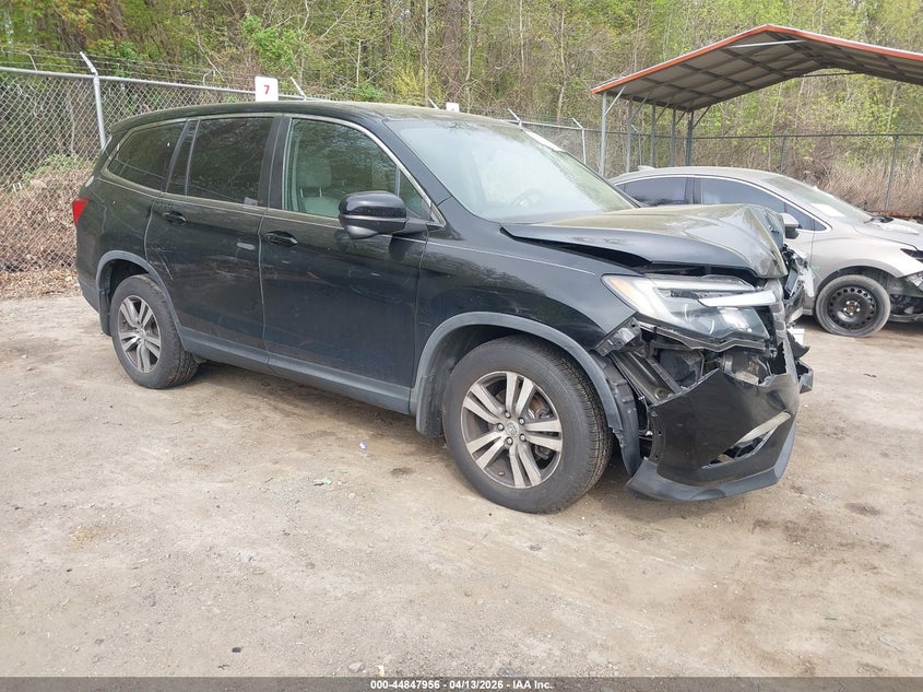 2017 Honda Pilot 3.5 Ex-L Black Lot 111044847956 Vin 5FNYF6H58HB009353