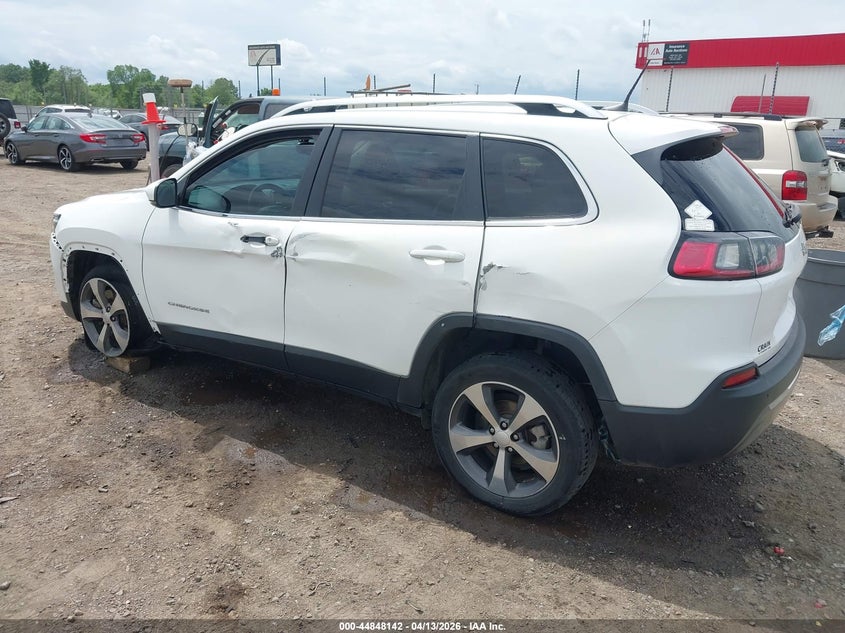 2019 Jeep Cherokee 2.4 Limited Fwd white Lot 111044848142 Vin 1C4PJLDBXKD300407