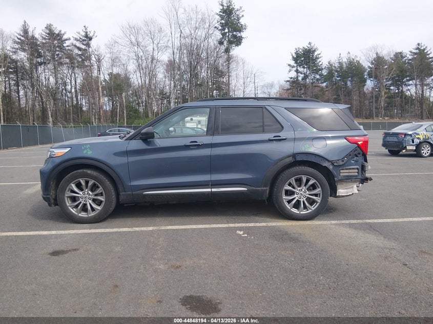 2021 Ford Explorer 2.3 Xlt blue Lot 111044848194 Vin 1FMSK8DH2MGB92287