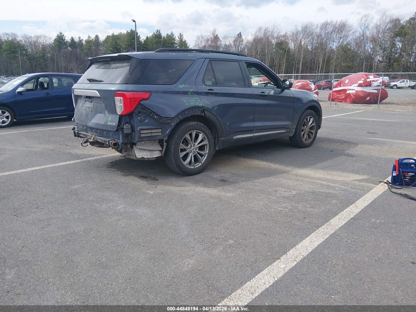 2021 Ford Explorer 2.3 Xlt blue Lot 111044848194 Vin 1FMSK8DH2MGB92287