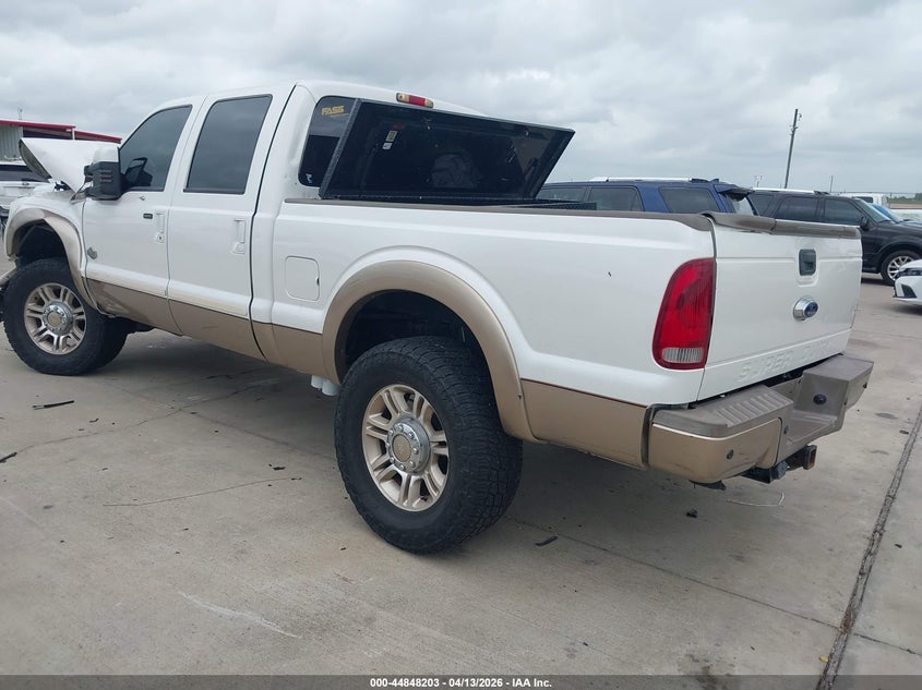 2014 Ford F250 6.7 Lariat White Lot 111044848203 Vin 1FT7W2BT8EEB11809