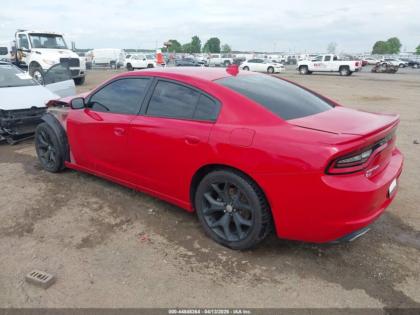 2015 Dodge Charger 3.6 Sxt red Lot 111044848364 Vin 2C3CDXHG6FH897426