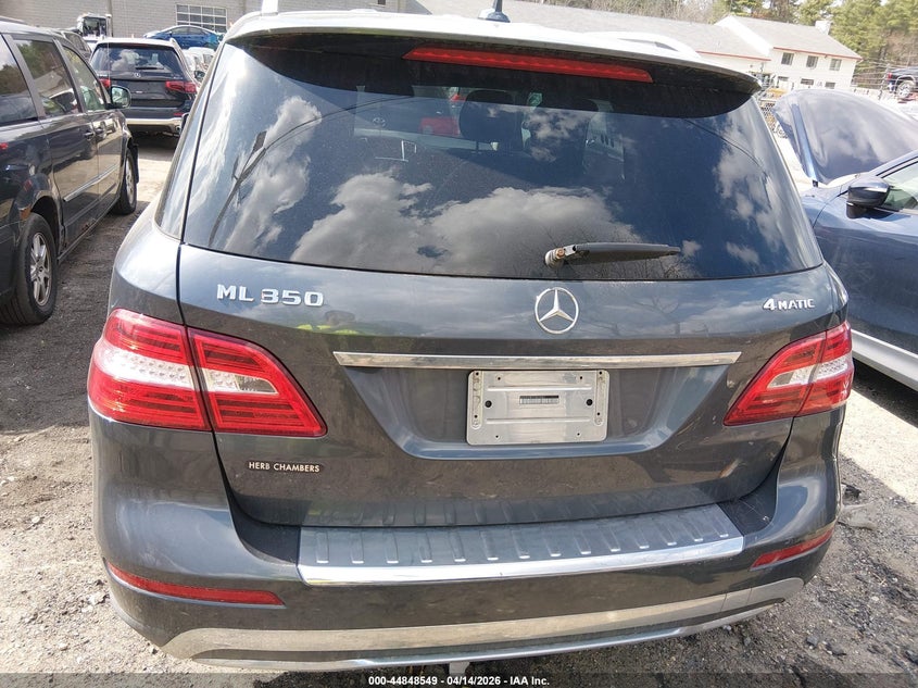 2012 Mercedes-Benz Ml 350 4Matic VIN: 4JGDA5HB7CA076861 Lot: 44848549