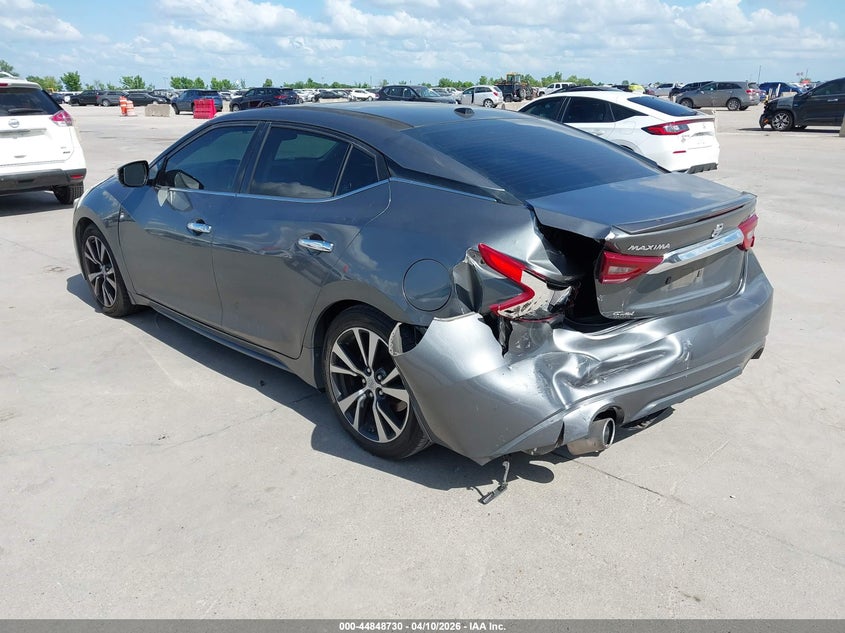 2016 Nissan Maxima 3.5 3.5 Platinum grey Lot 111044848730 Vin 1N4AA6AP2GC903765