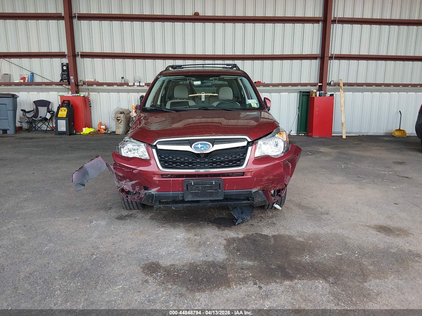 2015 Subaru Forester 2.5 2.5I Premium red Lot 111044848794 Vin JF2SJAFC8FH801249