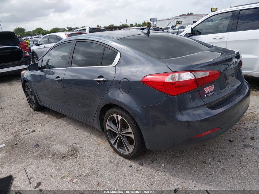 2014 Kia Forte 2.0 Ex grey Lot 111044848837 Vin KNAFX4A81E5082913