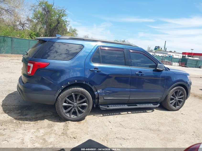 2017 Ford Explorer 3.5 Xlt blue Lot 111044849051 Vin 1FM5K8D8XHGD10539