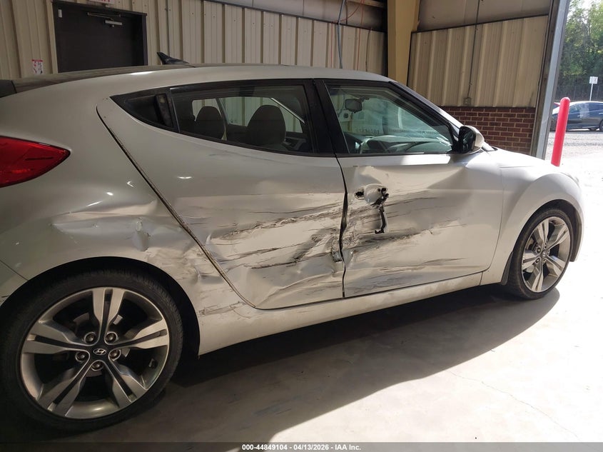 2012 Hyundai Veloster Base W/Gray VIN: KMHTC6AD8CU080326 Lot: 44849104