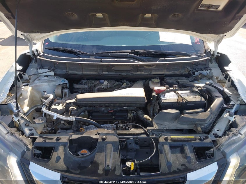 2017 Nissan Rogue 2.5 Sv white Lot 111044849113 Vin KNMAT2MT5HP501979