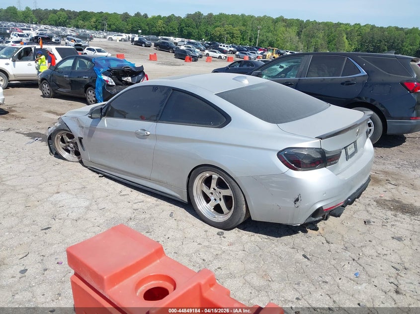 2014 BMW 4er 3.0 435I silver Lot 111044849184 Vin WBA3R1C52EK190649