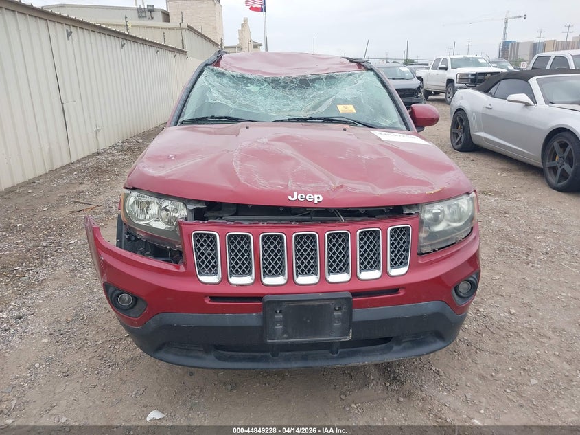 2016 Jeep Compass 2.4 Latitude red Lot 111044849228 Vin 1C4NJCEBXGD559508