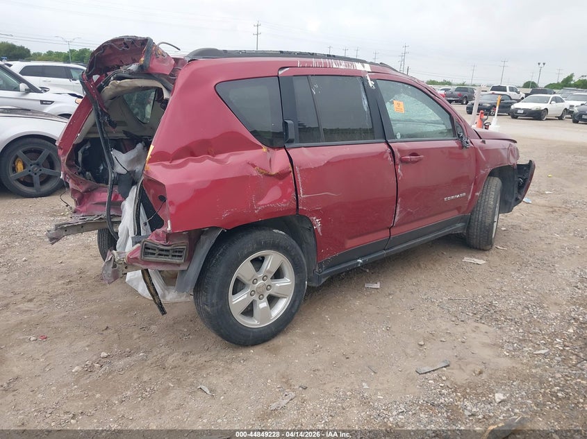 2016 Jeep Compass 2.4 Latitude red Lot 111044849228 Vin 1C4NJCEBXGD559508
