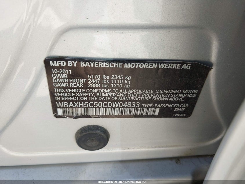 2012 BMW 528I XDRIVE · Фото 9
