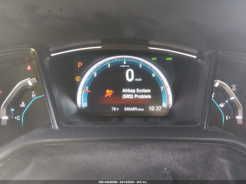 2020 Honda Civic 2.0 Lx grey Lot 111044849266 Vin 2HGFC2F65LH557626
