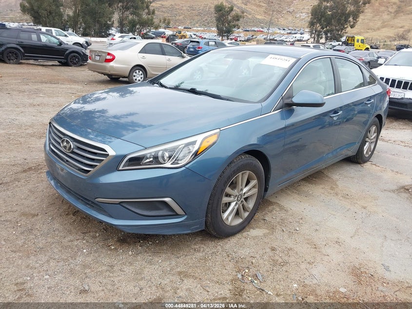 2017 Hyundai Sonata 2.4 Se Blue Lot 111044849281 Vin 5NPE24AF1HH457585