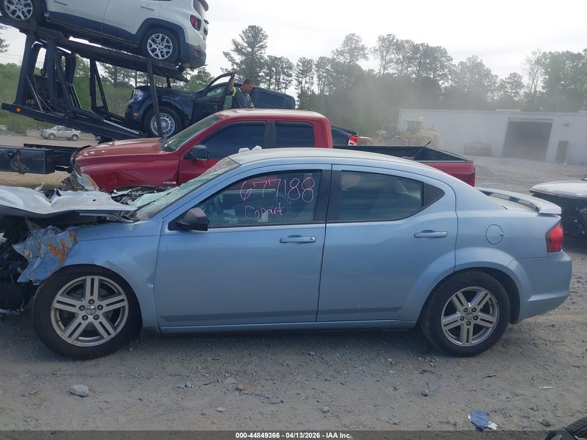 2013 Dodge Avenger Se V6 VIN: 1C3CDZAG9DN677188 Lot: 44849366