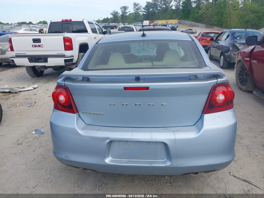 2013 Dodge Avenger Se V6 VIN: 1C3CDZAG9DN677188 Lot: 44849366