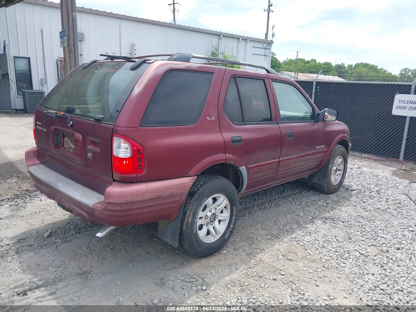 2002 Isuzu Rodeo Ls 3.2L V6/Lse 3.2L V6/S 3.2L V6
