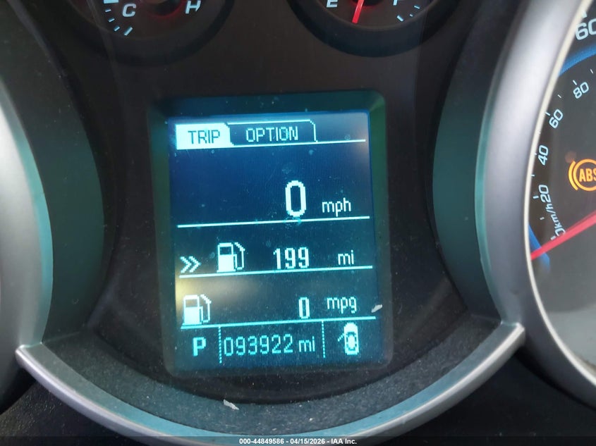 2014 Chevrolet Cruze 1Lt Auto VIN: 1G1PC5SB2E7229692 Lot: 44849586