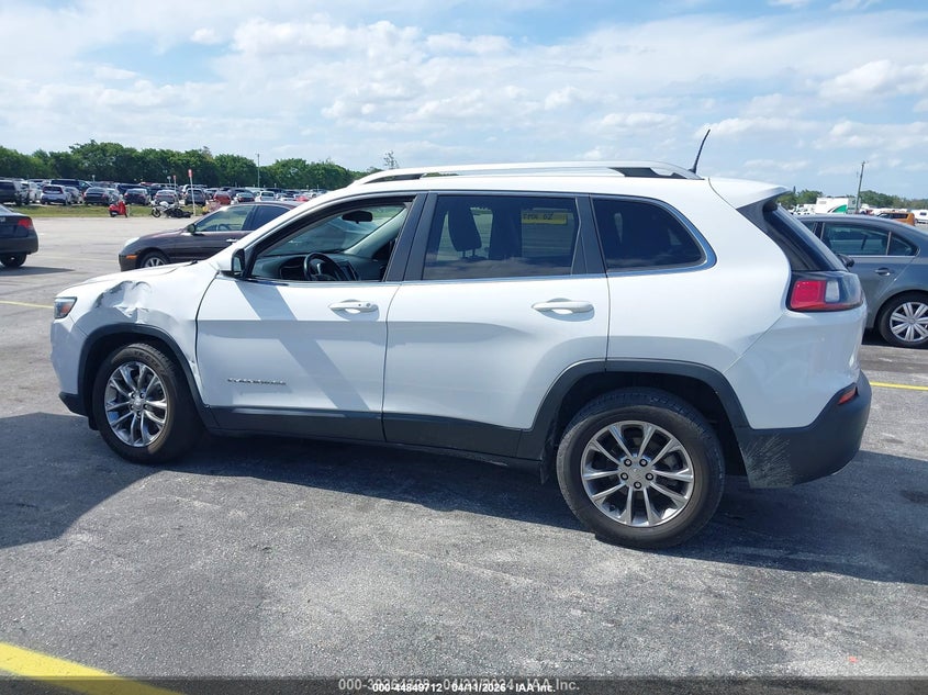2019 Jeep Cherokee 16.0 Latitude Plus Fwd white Lot 111044849712 Vin 1C4PJLLN4KD147633