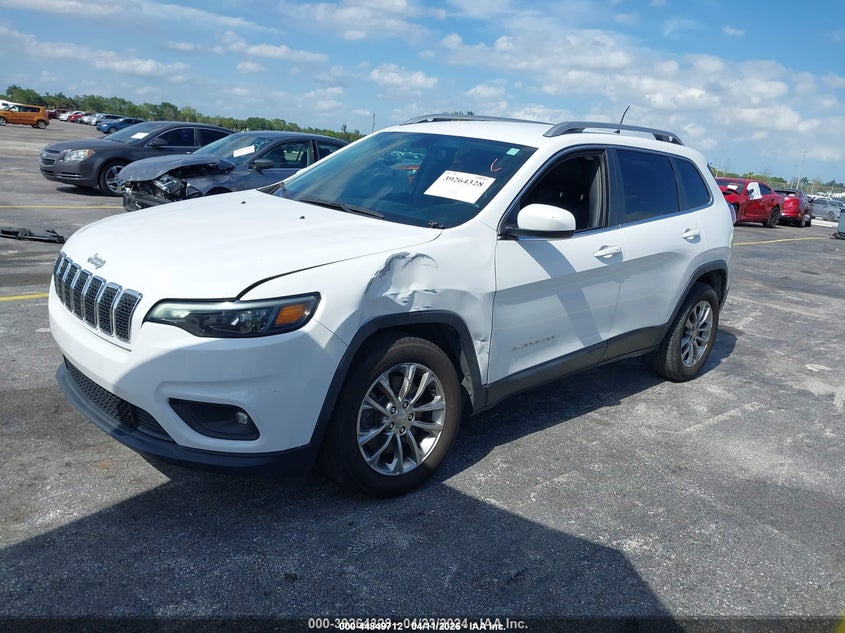 2019 Jeep Cherokee 16.0 Latitude Plus Fwd white Lot 111044849712 Vin 1C4PJLLN4KD147633