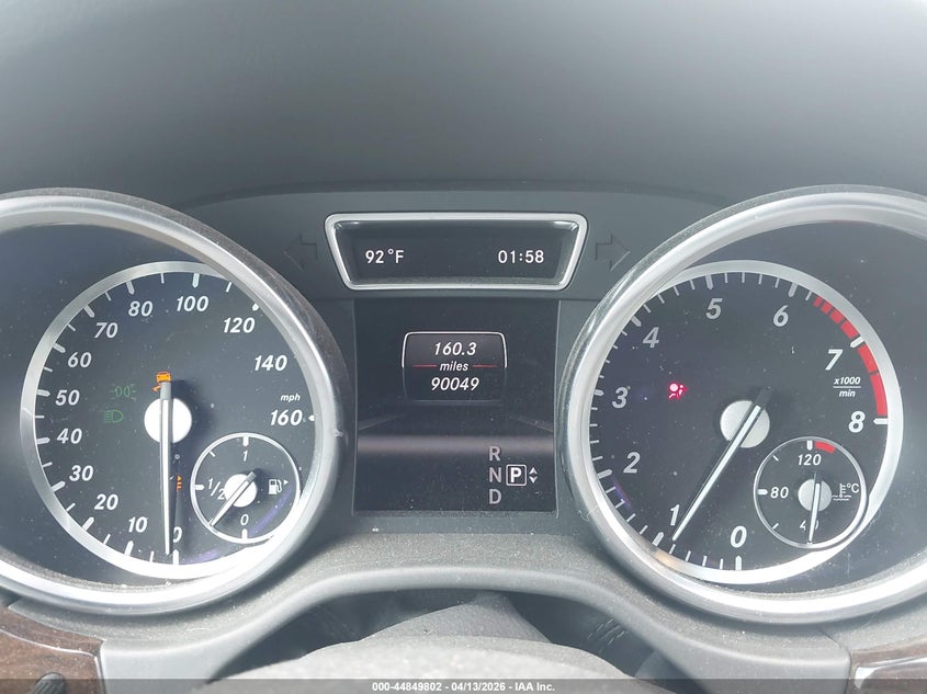 2013 Mercedes-Benz Ml 350 VIN: 4JGDA5JBXDA226506 Lot: 44849802