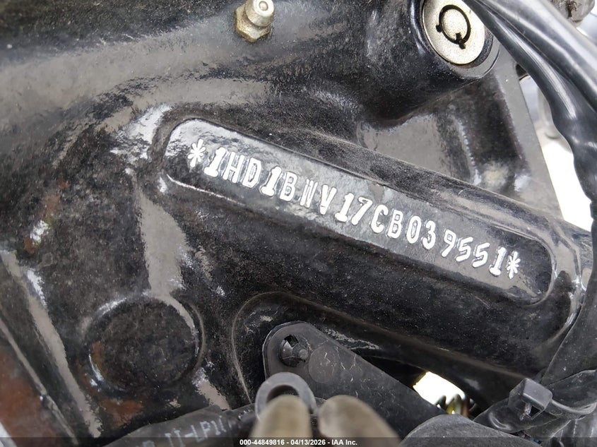 2012 Harley-Davidson Flstc Heritage Softail Classic VIN: 1HD1BWV17CB039551 Lot: 44849816