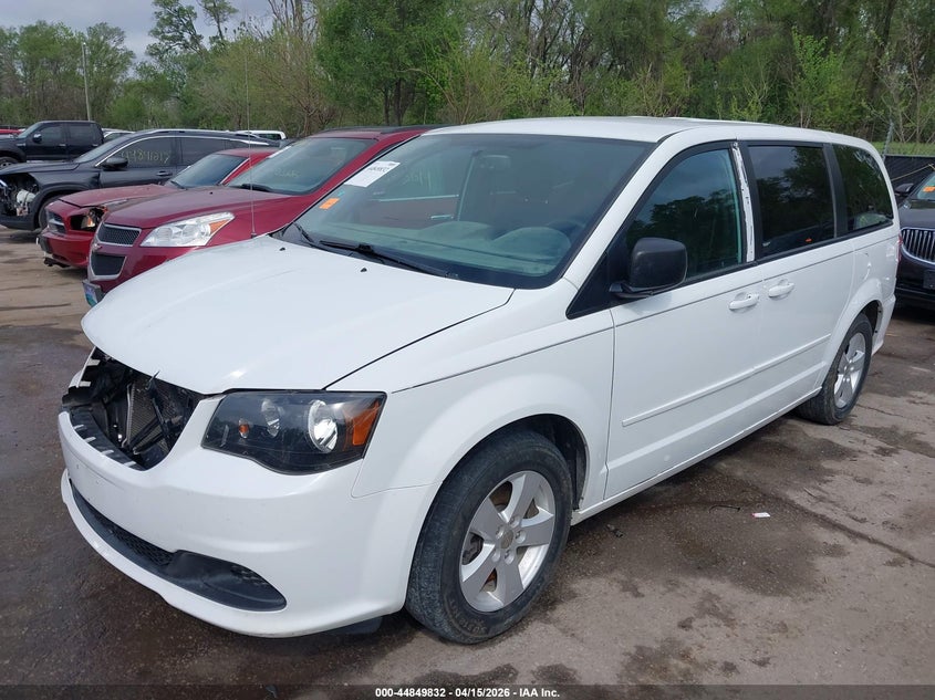 2C4RDGBG9FR683250 2015 Dodge Caravan 3.6 Grand Se white