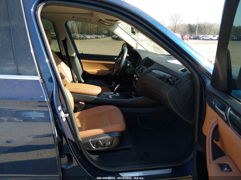 2015 BMW X3 2.0 xDrive28I blue Lot 111044849833 Vin 5UXWX9C58F0D62685