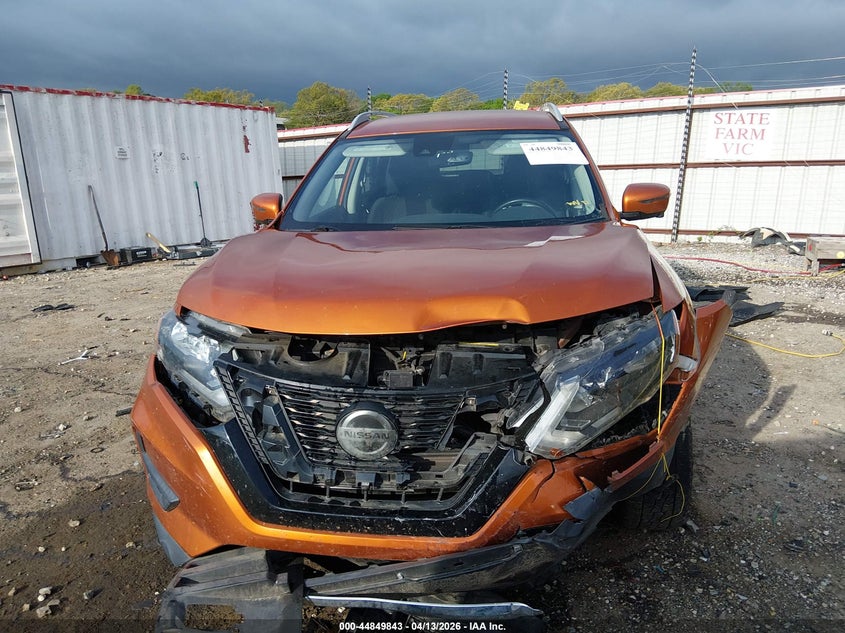 2019 Nissan Rogue 2.5 Sv orange Lot 111044849843 Vin 5N1AT2MT2KC835932